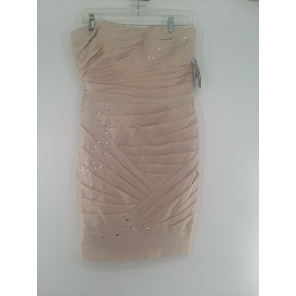 Oleg Cassini Formal Champayne Dress Size 8 New with Tags